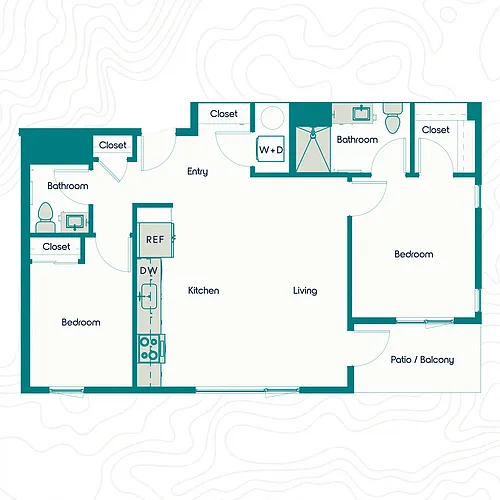 Floor plan 2X2 A