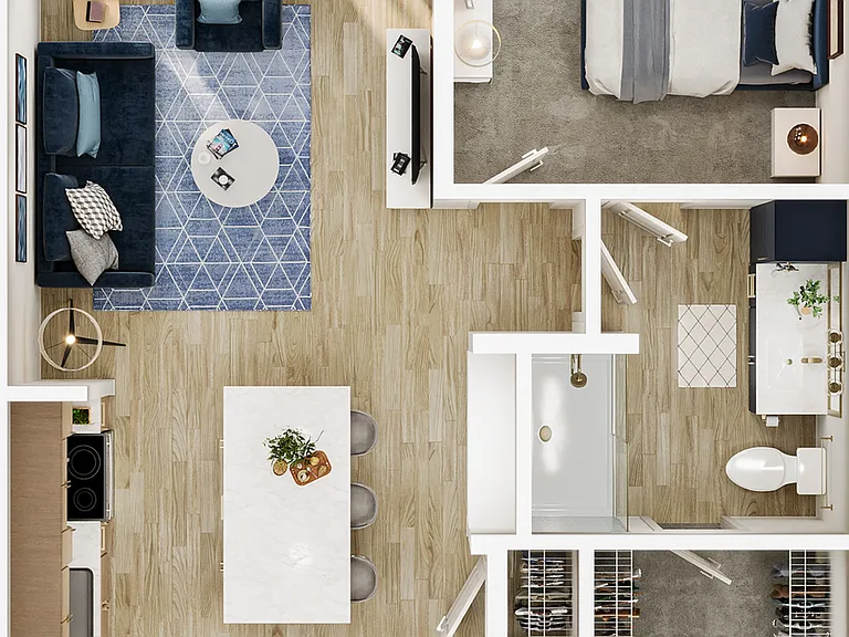 Explore a chic urban living space designed for modern comfort and style. Explore a chic urban living space designed for modern comfort and style.