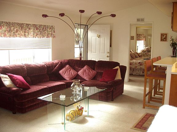 Living room with fireplace