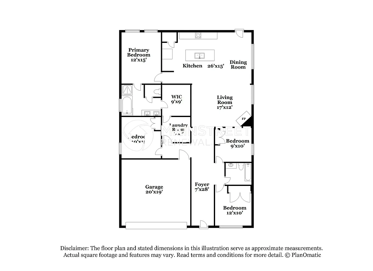 Floor Plan - 14704 Greenleaf Dr