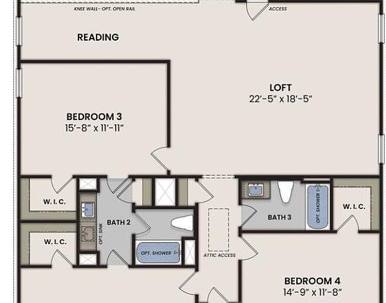 The Serena Second Floor Plan