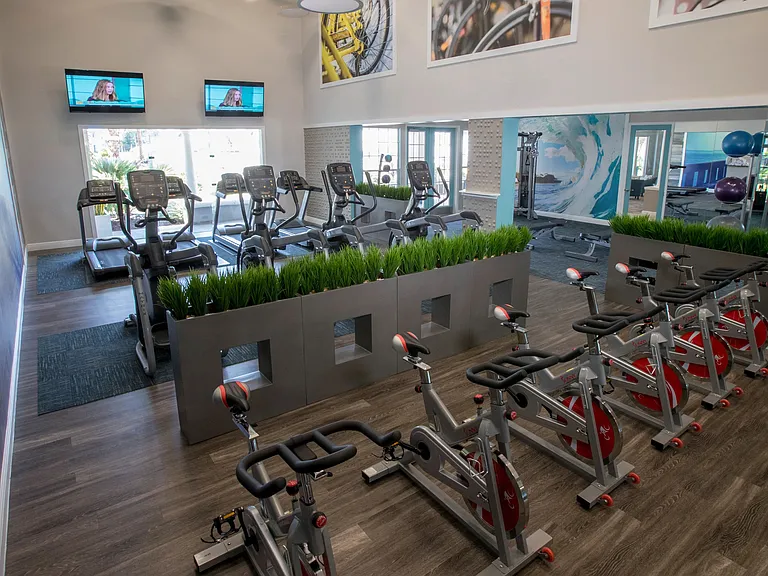 Discover boundless vitality at our state-of-the-art fitness center, where premier cardio and strength-training equipment awaits. Elevate your well-being with round-the-clock access.
