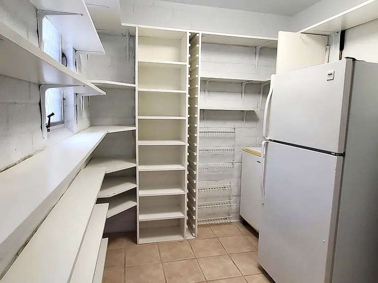 Large pantry off of laundry room.