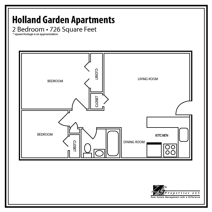 Floor plan 2 Bedroom