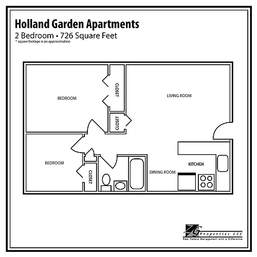 Floor plan 2 Bedroom