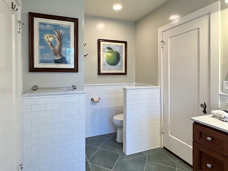 view to separated toilet.