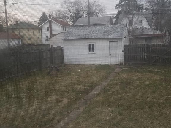 fenced in back yard