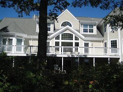 180 degree water views from the deck that runs the length of the house.