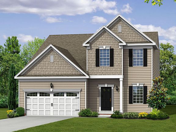 Elevation E Siding Facade with Opt Garage Door