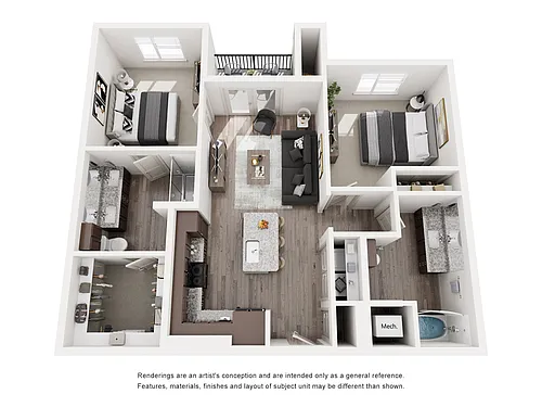 Floor plan B1-60
