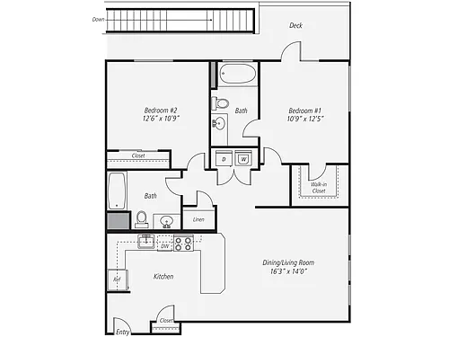 Floor plan Furnished-f-B2-1051-deck