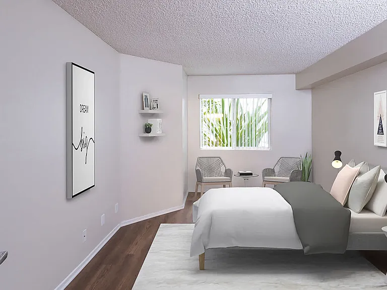 Bedroom with Hard Surface Flooring