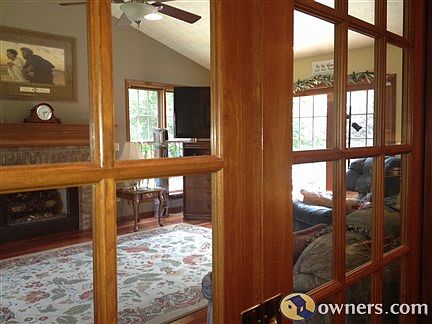 pocket doors leading to family room