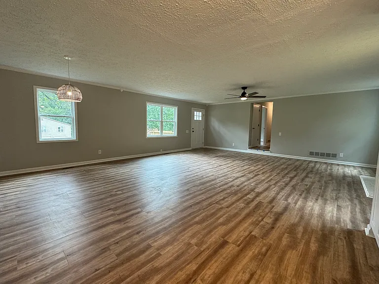 Dining area/Living room and front door