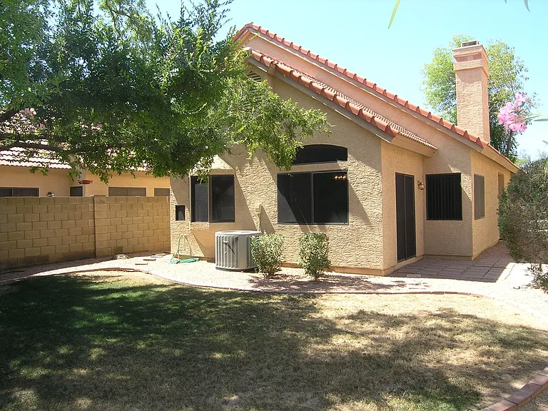 Backyard View of House