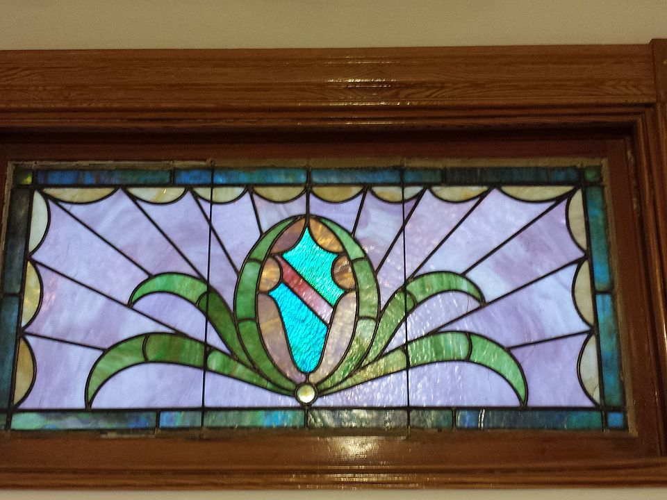 Glass doorway feature