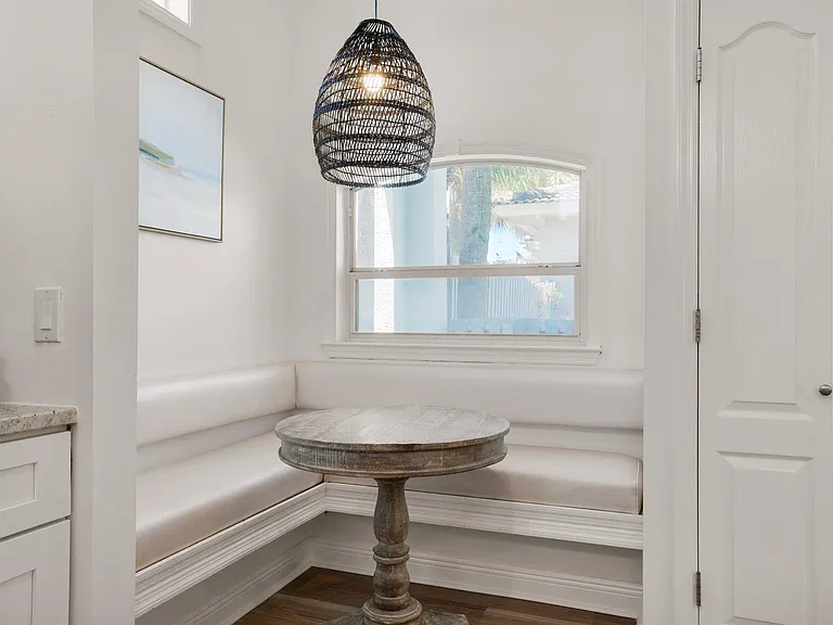 Dining nook in the kitchen