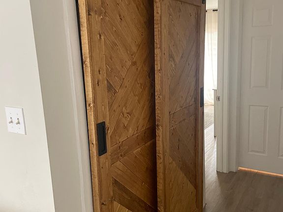 Hallway and laundry closet