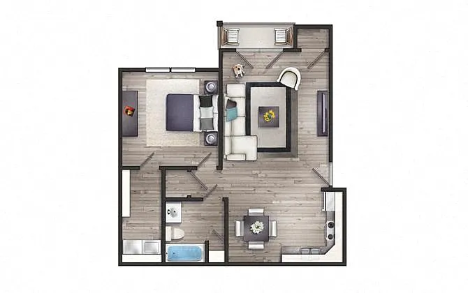 Floor plan Jade II Newly Renovated