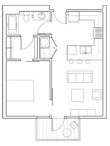 Floor plan 1B