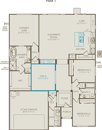 Cameron Homesite 00206 - Floorplan