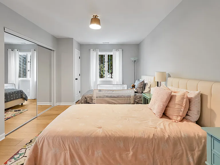 Main floor bedroom with ample closets