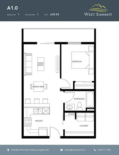 Floor plan Hanson Island
