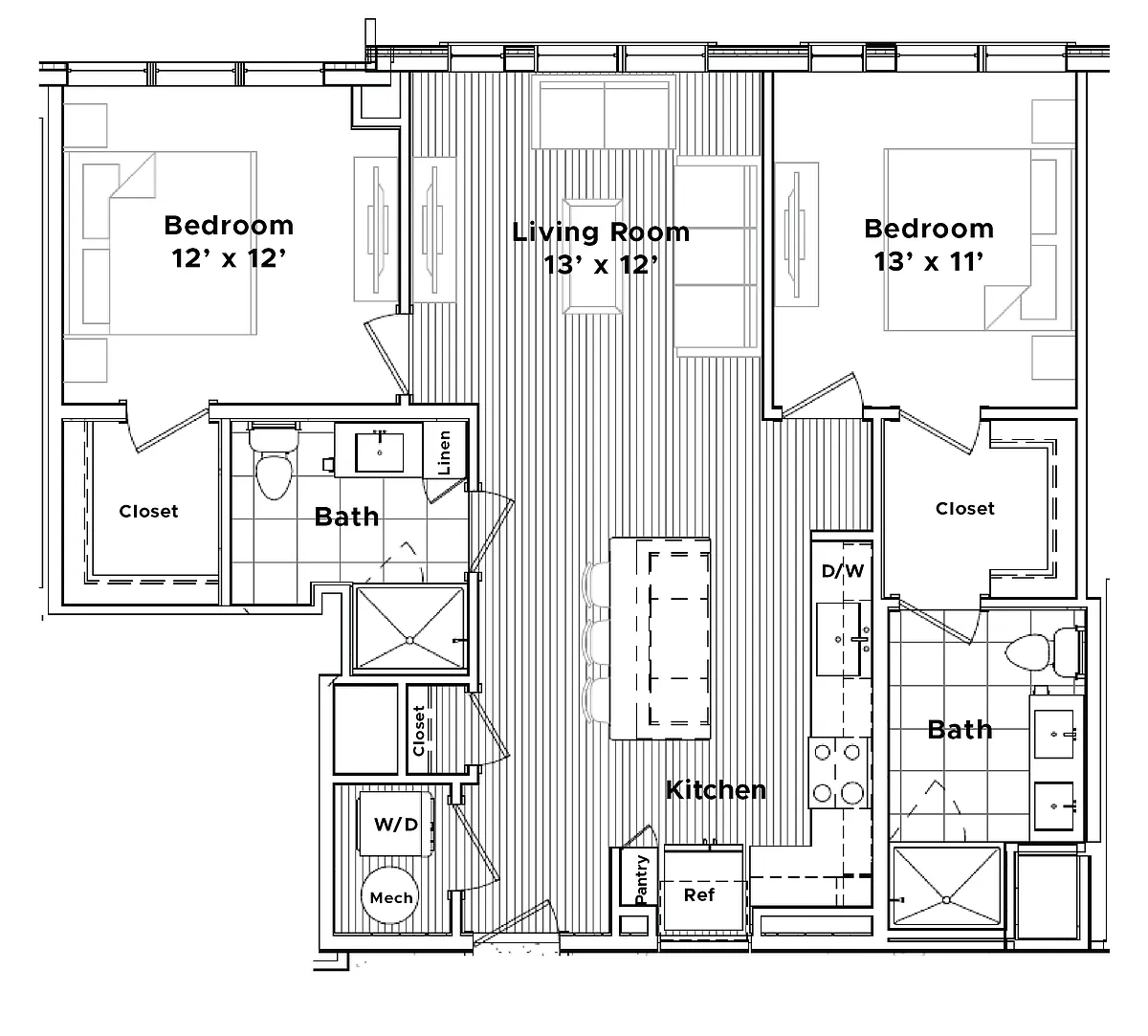 Floor plan The Marian