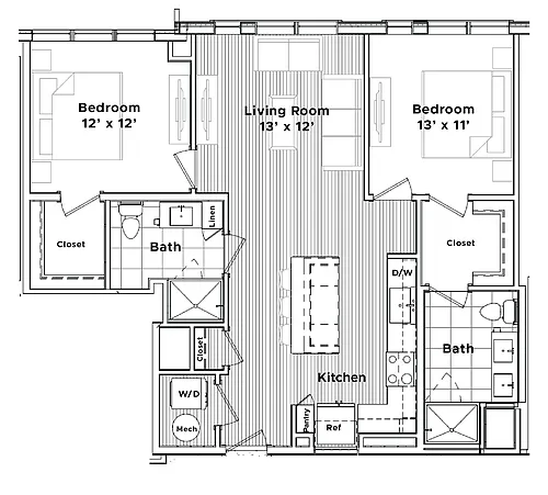 Floor plan The Marian