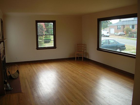 Oak floors, and original Mahogany trim.