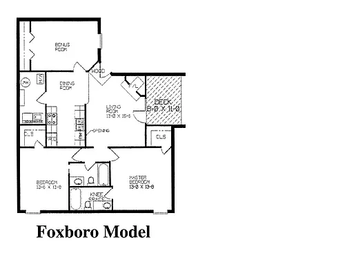 Floor plan Foxboro