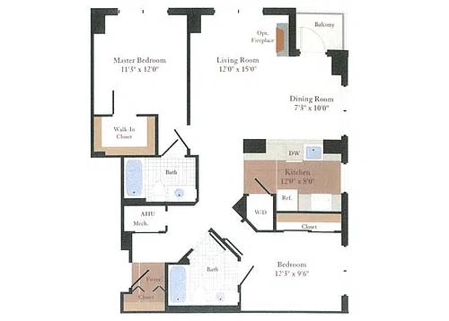 Floor plan Riverside