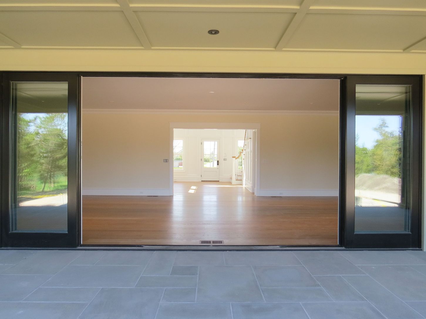  Stacking Glass Wall Completely Opens to Covered Pool and Pool Area