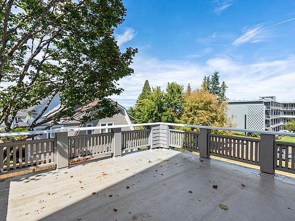 Large private deck off kitchen