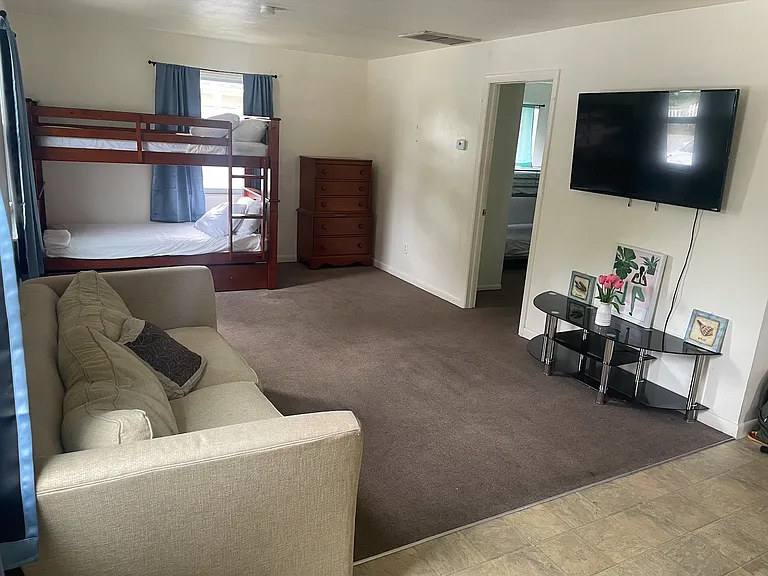 Living room (the bunk bed is from previous tenant).