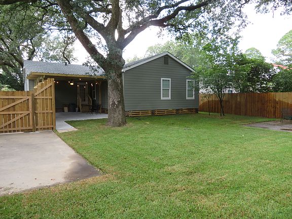 Backyard with double gate