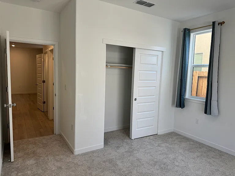 Bedroom closet and another window.