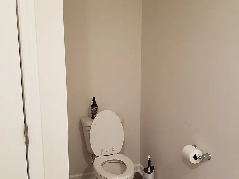 Toilet in private bathroom