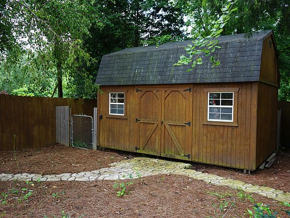 Storage Shed in backyard