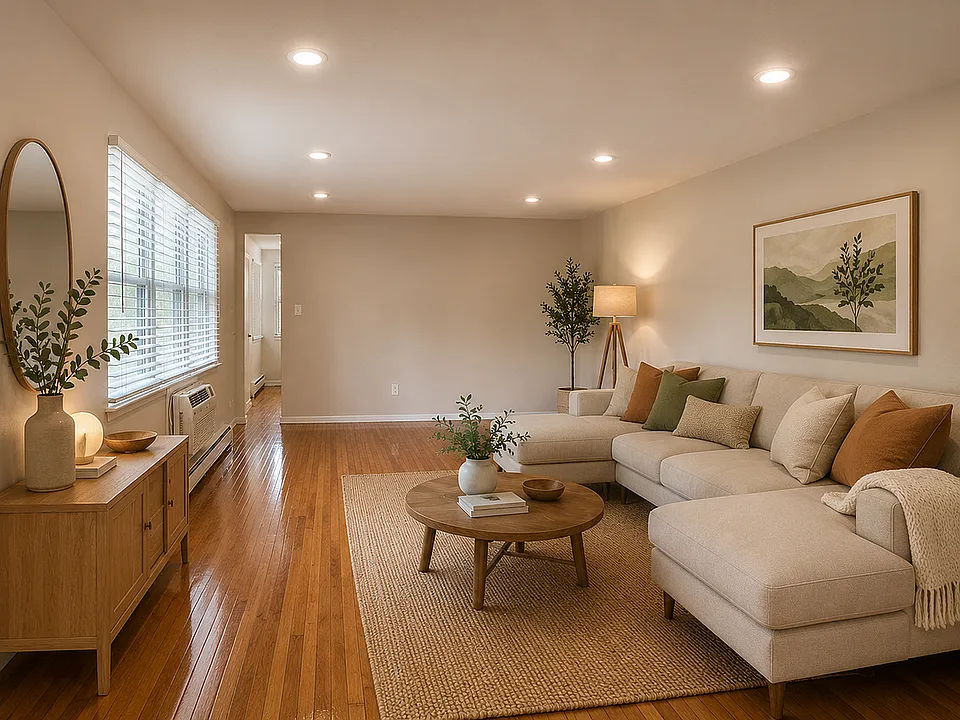 Apt 17 Staged living room