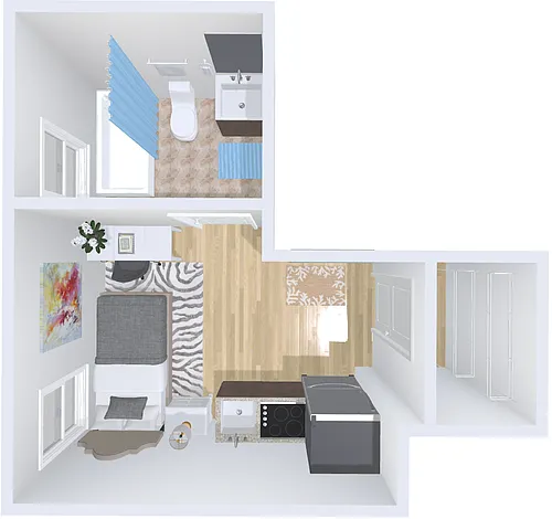 Floor plan studio 29