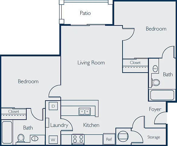 B2A floor plan Haven at Patterson Place