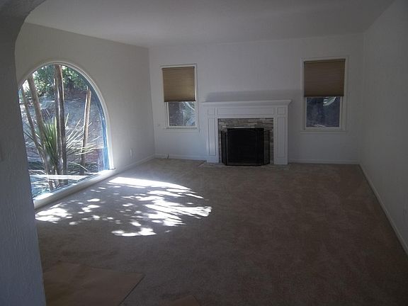 Living room with fireplace