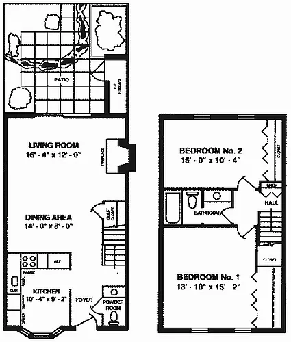 Floor plan Townhome BD