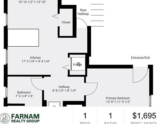 1st image of 84 Howard Ave #1L