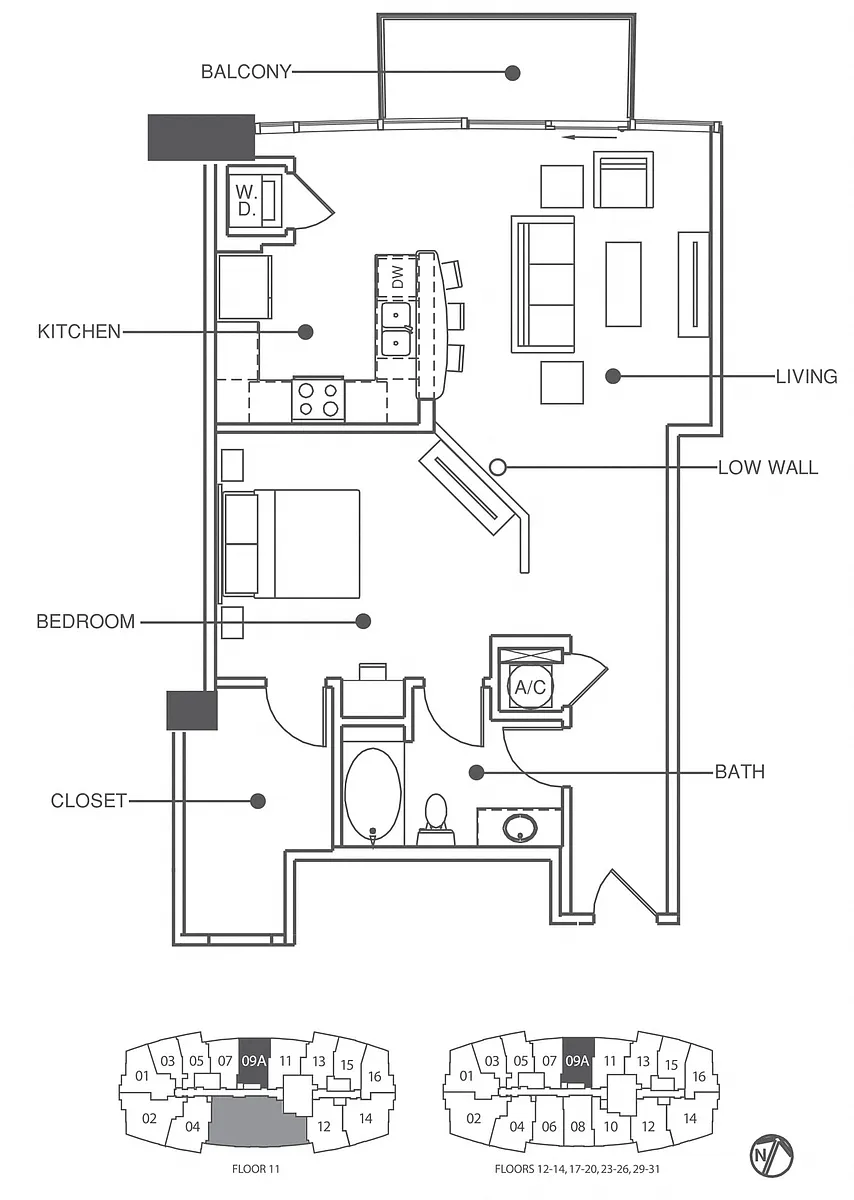 Floor plan Residence 9 - Classic