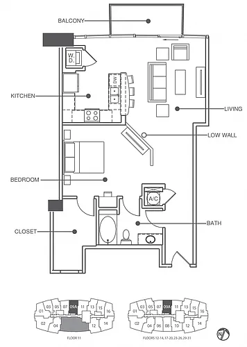 Floor plan Residence 9 - Classic