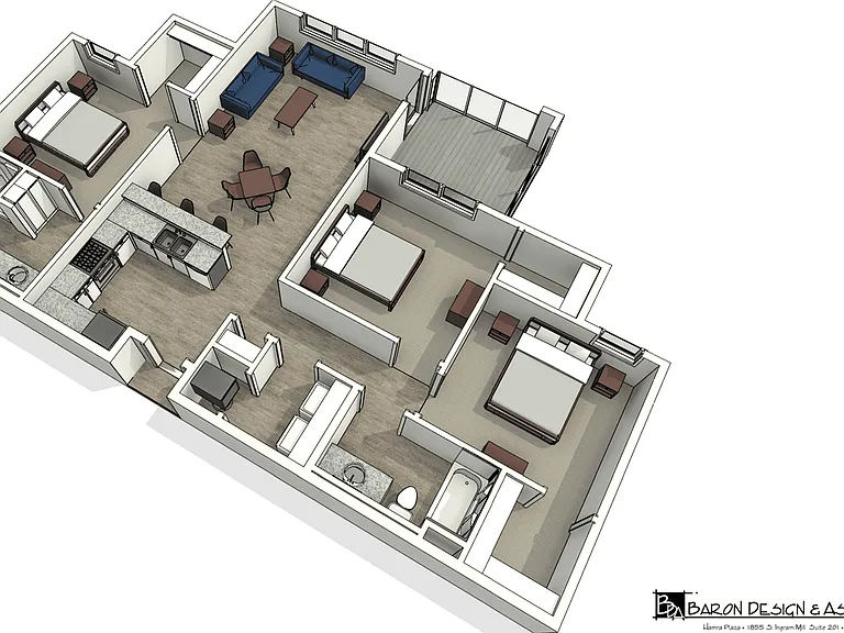 Three Bedroom Three Bedroom