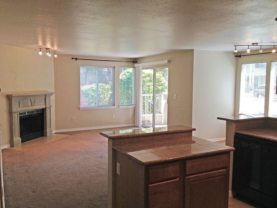 Open Living Room & Fireplace