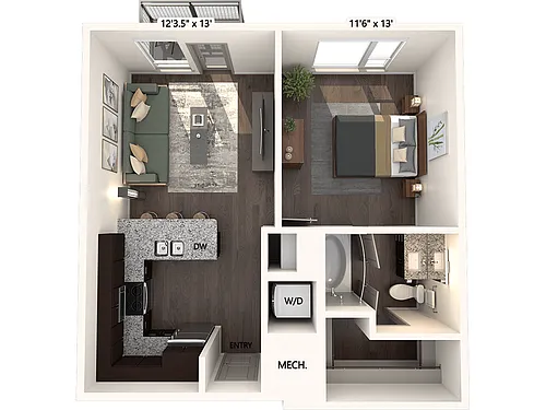 Floor plan A1-622-E